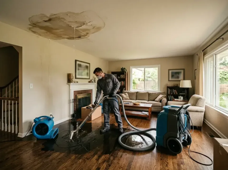 attic-pipe-burst-ceiling-drip-008 — frequently asked questions, Water Damage Restoration & Carpet Care in Creve Coeur, MO